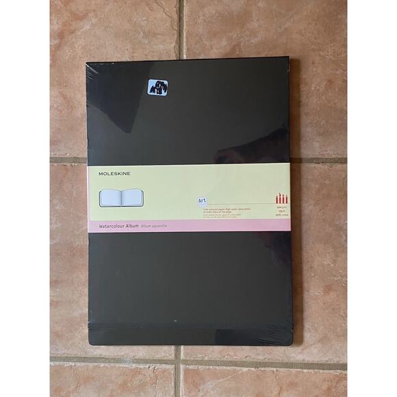 MOLESKINE ART PLUS WATERCOLOR ALBUM A3 Size BLACK Hardcover NEW 11.75 X 16.5 60p - Picture 2 of 5